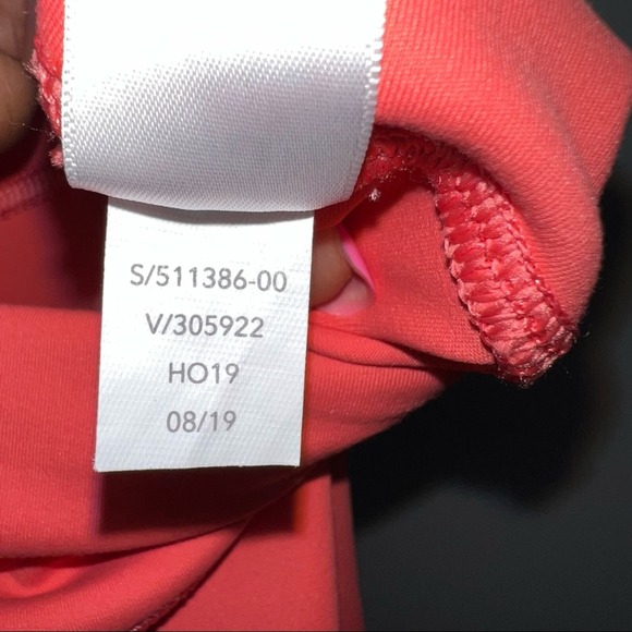 Athleta Elation 7/8 Tight  Orange Coral Size LP Large Petite - Picture 11 of 12